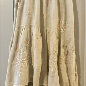 Johnny Was Skirt with beautiful detail embroidery. Perfect for fall.